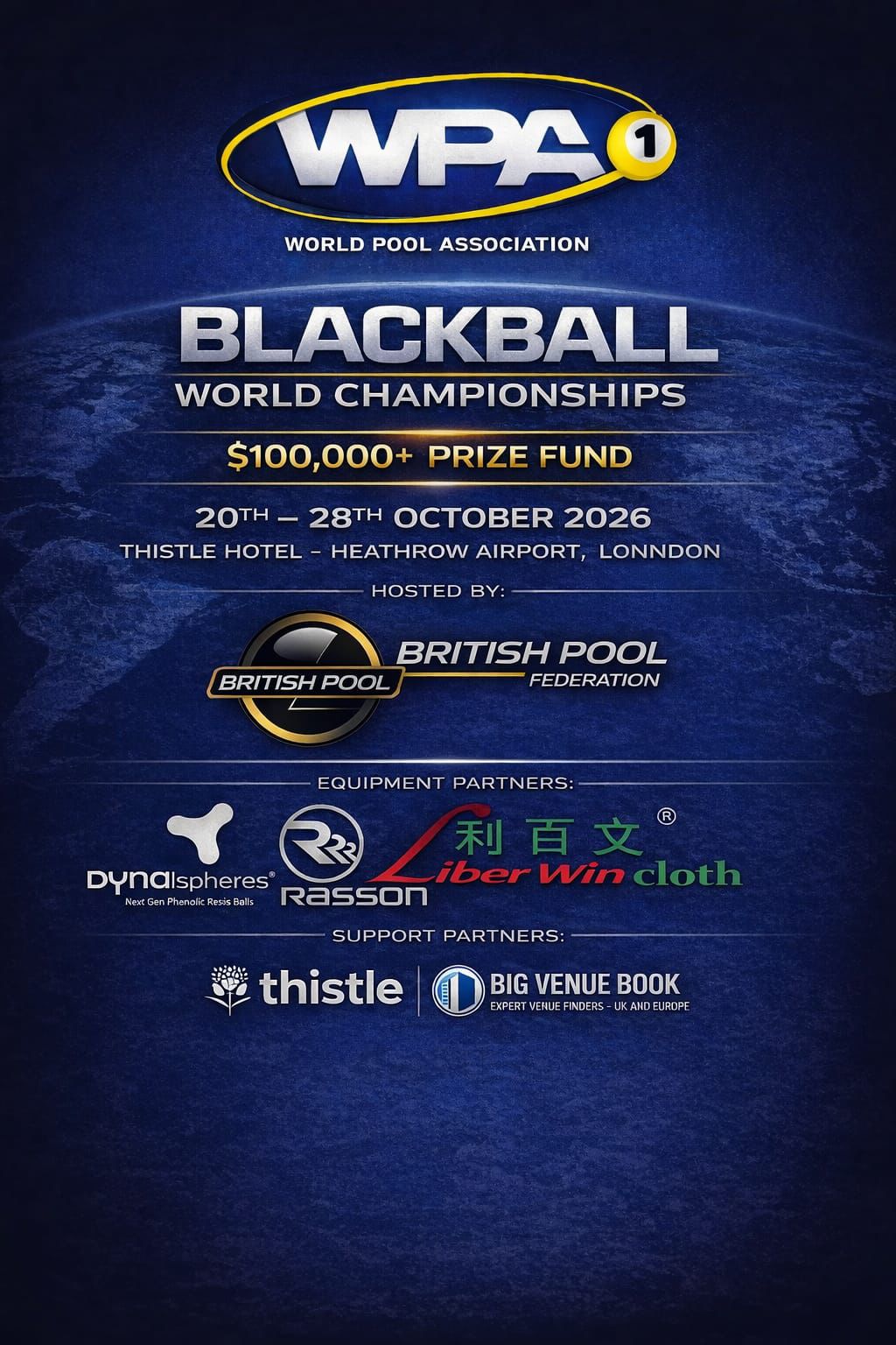 WPA Blackball Championships 2026 Set to Showcase the World's Best